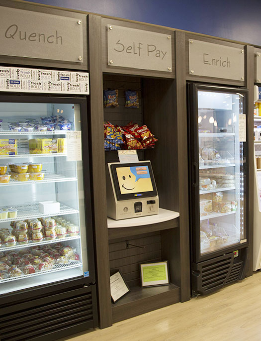 Micro-market kiosk for easy payments