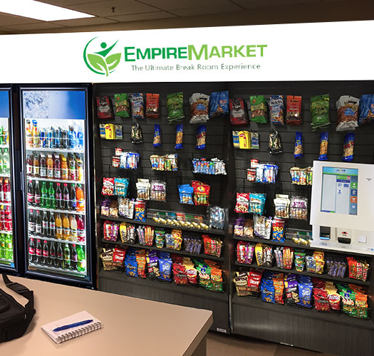 Office micro-market in a break room