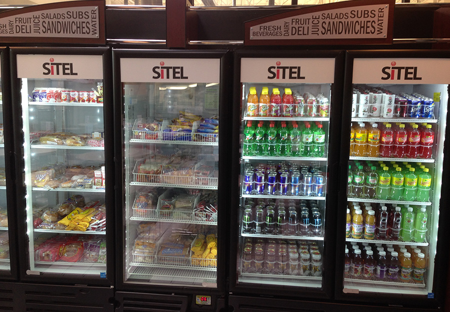 Cafeteria style breakroom for employees